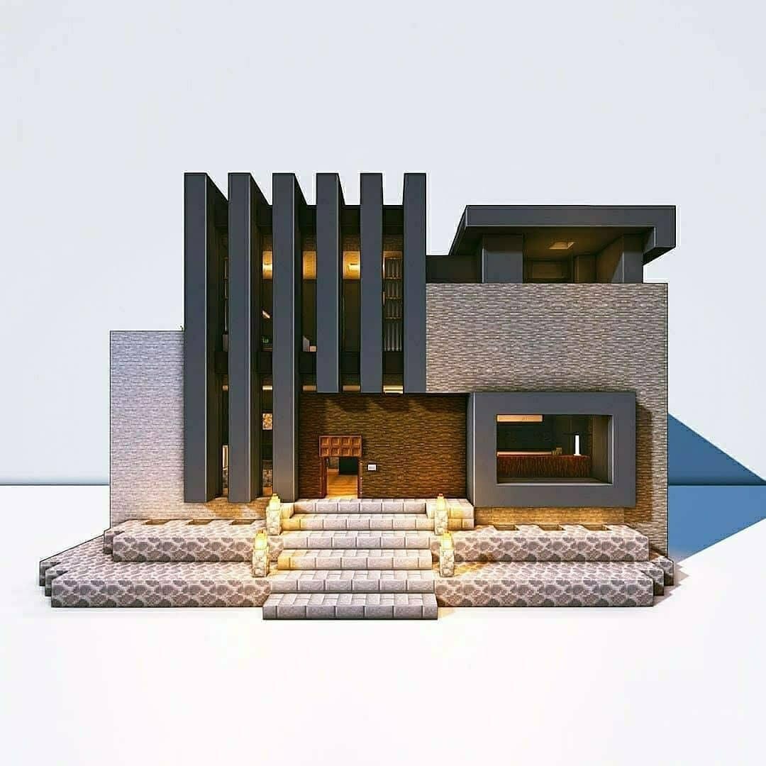 Construction Minecraft de style moderne